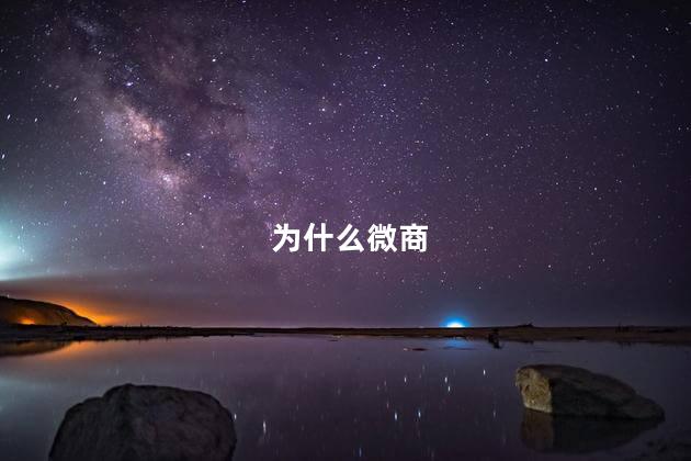 为什么微商