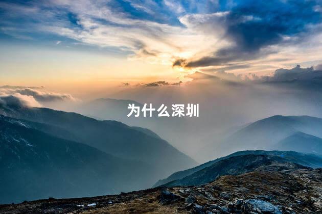 为什么深圳