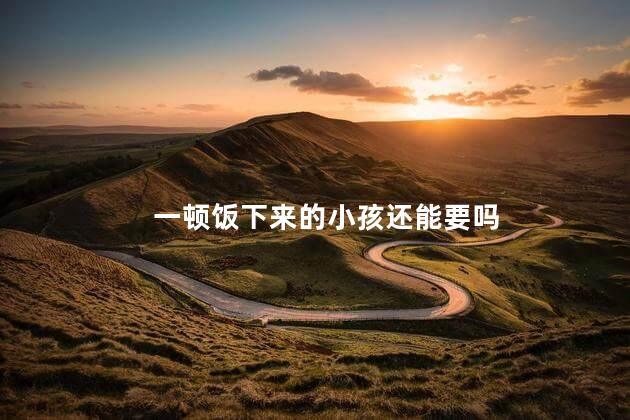 一顿饭下来的小孩还能要吗
