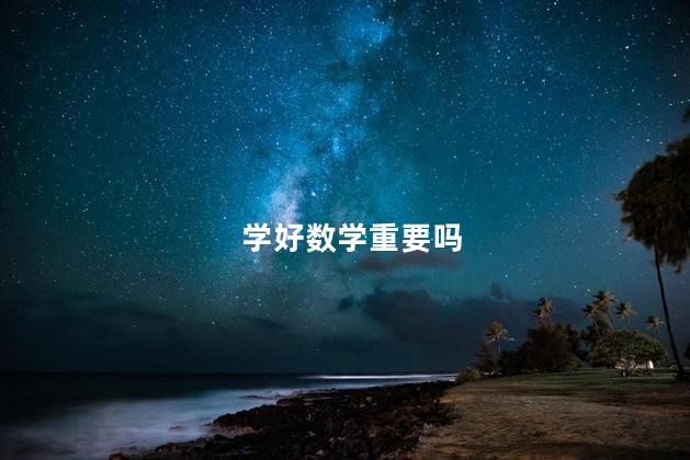 学好数学重要吗