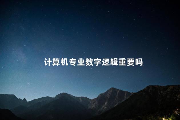 计算机专业数字逻辑重要吗