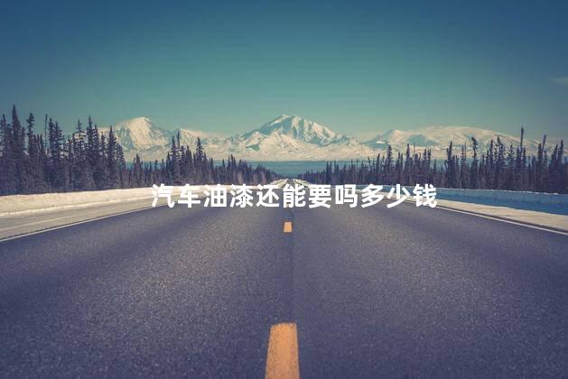 汽车油漆还能要吗多少钱