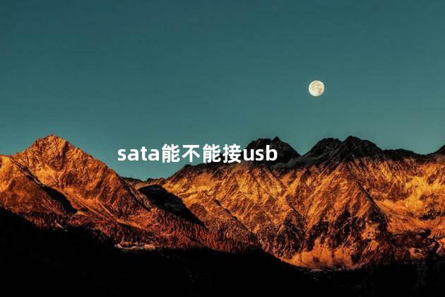 sata能不能接usb