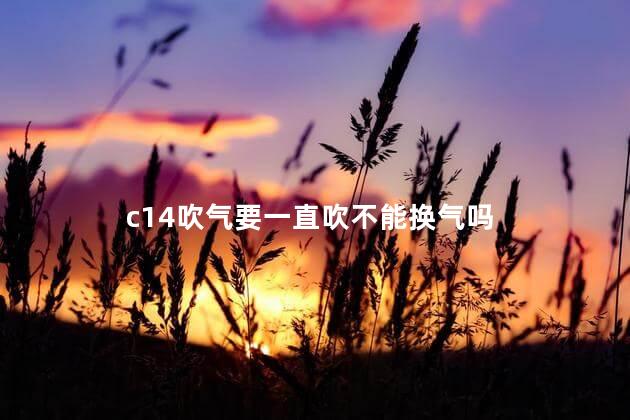 c14吹气要一直吹不能换气吗，喝了水测幽门螺旋杆菌准吗