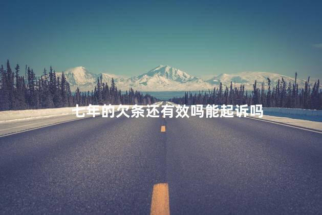 七年的欠条还有效吗能起诉吗