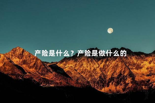 产险是什么？产险是做什么的