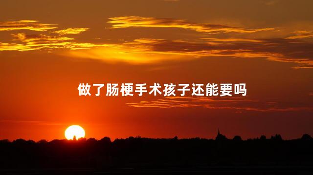 做了肠梗手术孩子还能要吗