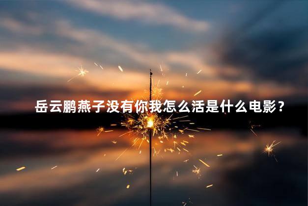岳云鹏燕子没有你我怎么活是什么电影？岳云鹏主演电影《燕子无我，心活何如》新标题：爱的自由飞翔