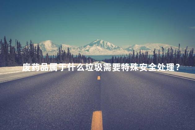 废药品属于什么垃圾需要特殊安全处理？废弃药品应特殊安全处理，分类如何？