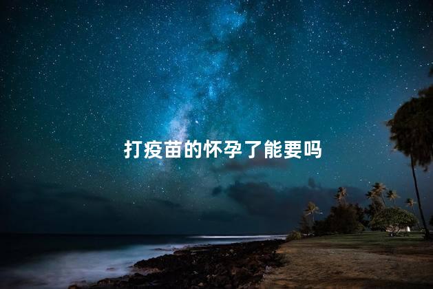 打疫苗的怀孕了能要吗