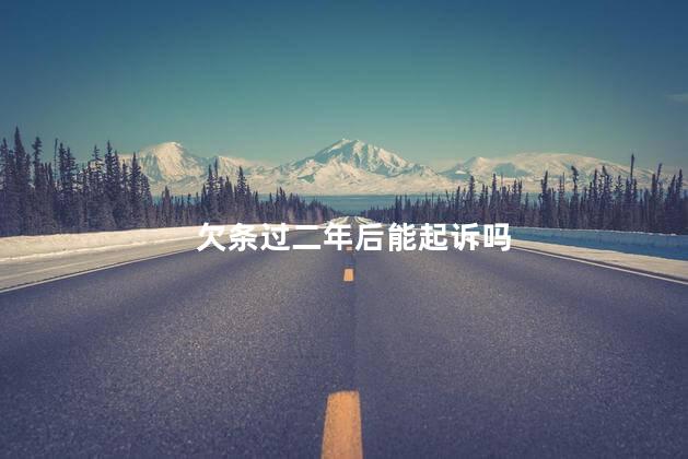 欠条过二年后能起诉吗