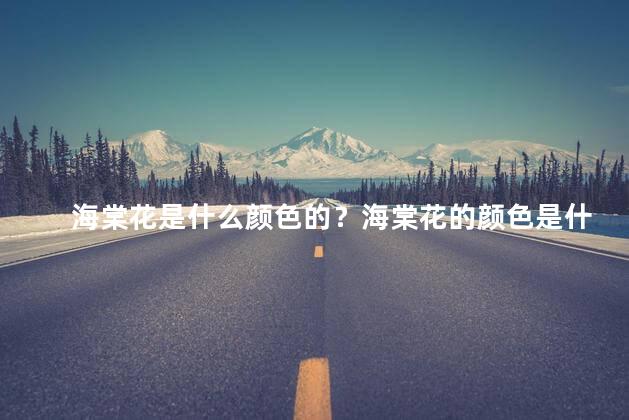 海棠花是什么颜色的？海棠花的颜色是什么？