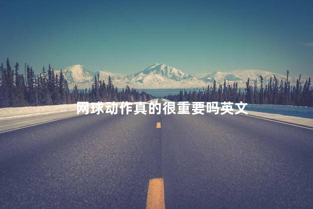 网球动作真的很重要吗英文
