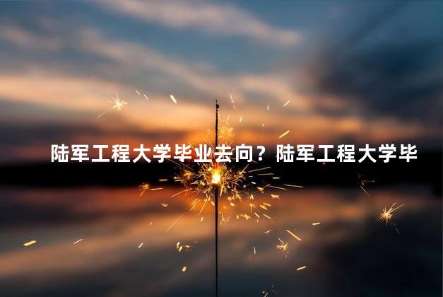 陆军工程大学毕业去向？陆军工程大学毕业生就业去向