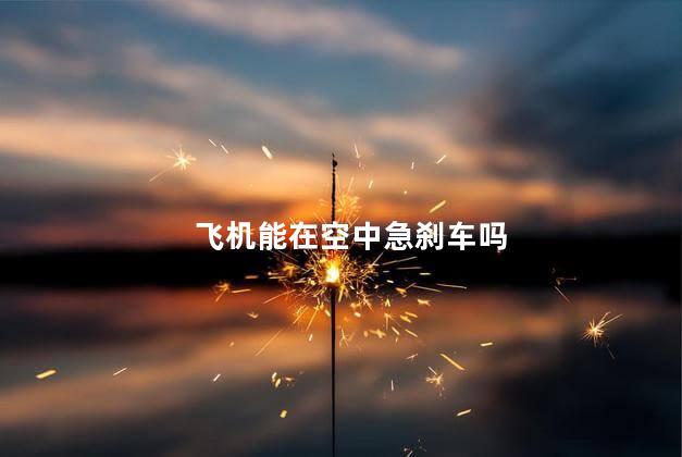 飞机能在空中急刹车吗，飞机能在天上急刹车吗