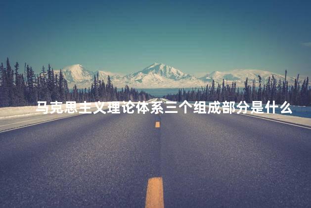 马克思主义理论体系三个组成部分是什么？马克思主义的理论结构概述
